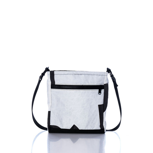Vintage Black and White Small Voyager Crew Crossbody Alternate View