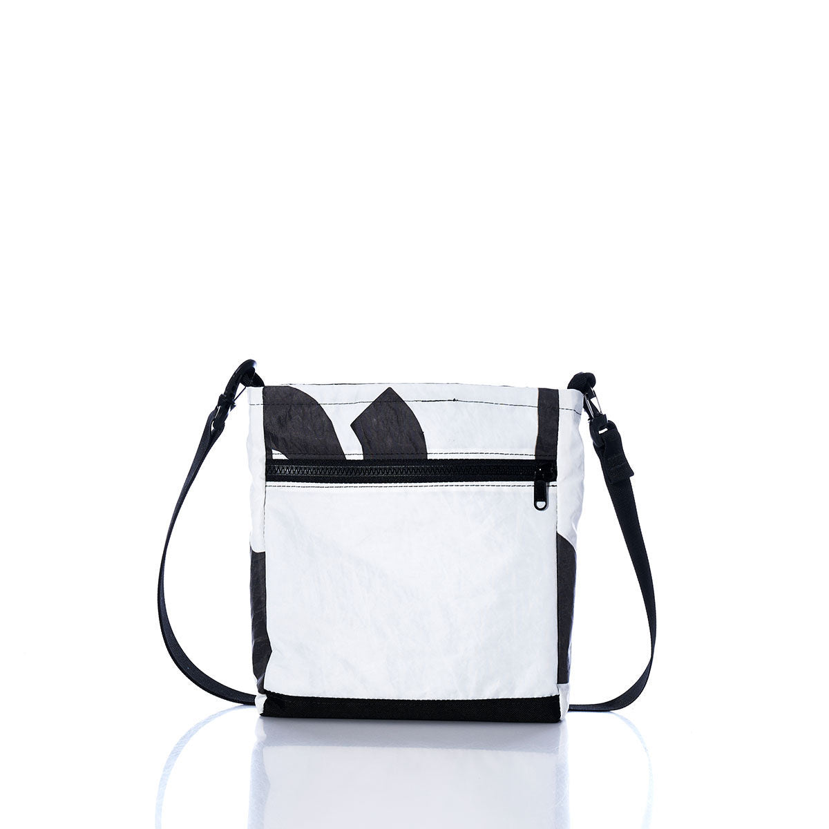 Vintage Black and White Small Voyager Crew Crossbody Alternate View