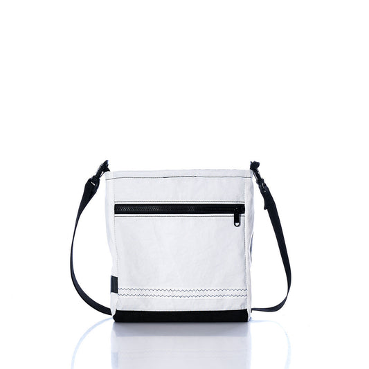 Vintage Black and White Small Voyager Crew Crossbody Alternate View