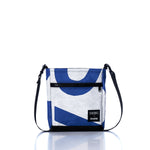 Vintage Blue Numbers Small Voyager Crew Crossbody