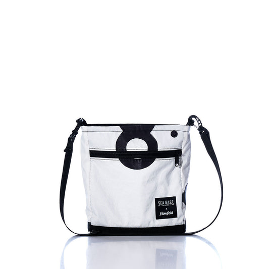 Vintage Black and White Small Voyager Crew Crossbody