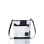 Vintage Black and White Small Voyager Crew Crossbody