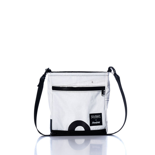 Vintage Black and White Small Voyager Crew Crossbody