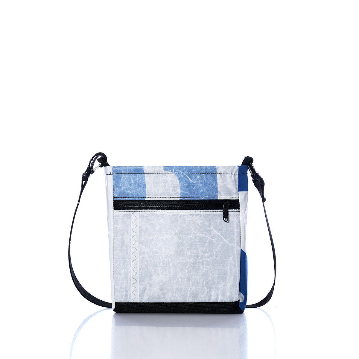 Vintage Blue and White Small Voyager Crew Crossbody Alternate View