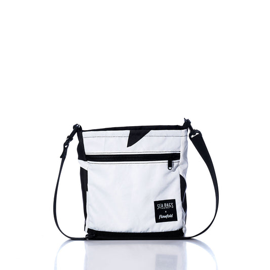 Vintage Black and White Small Voyager Crew Crossbody
