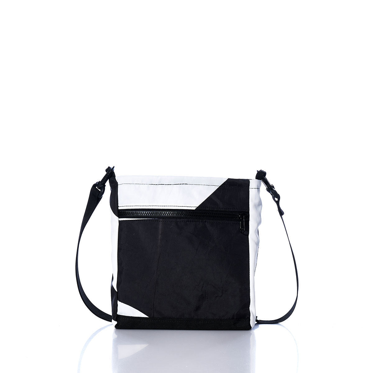 Vintage Black and White Small Voyager Crew Crossbody Alternate View