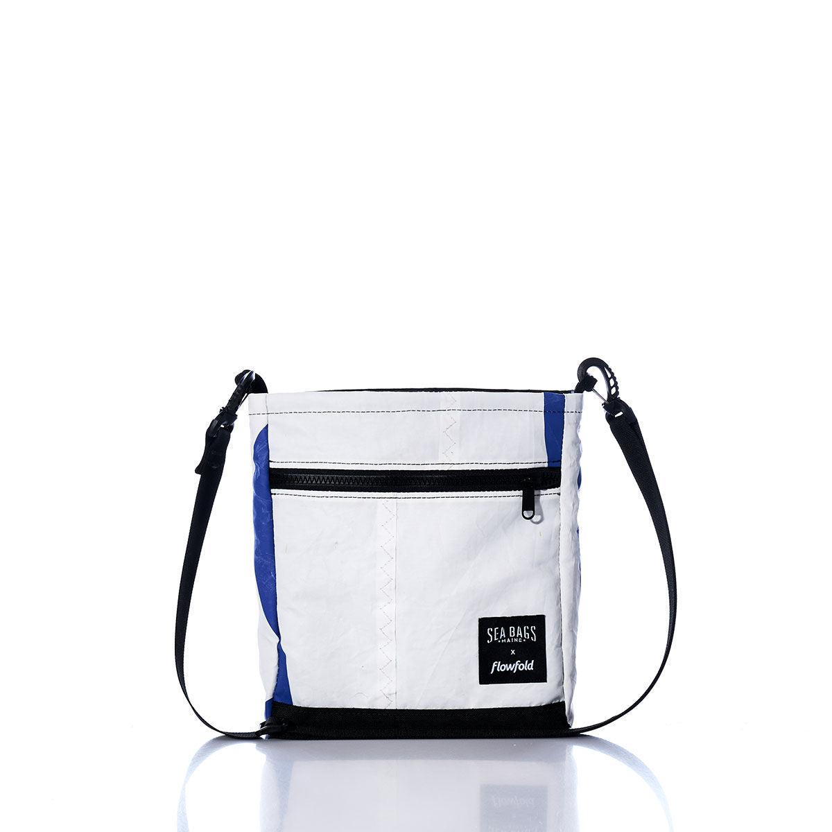 Vintage Blue and White Small Voyager Crew Crossbody