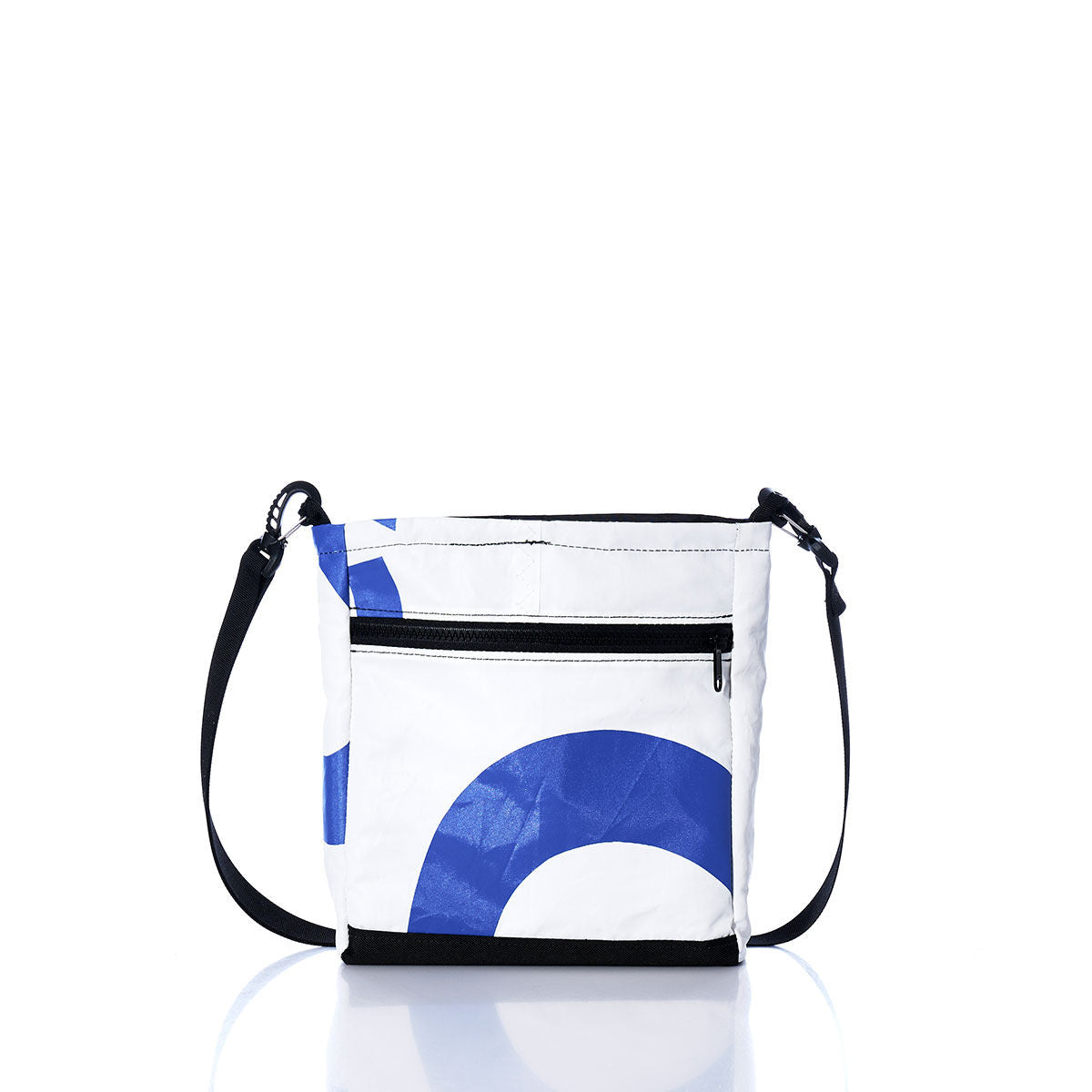 Vintage Blue and White Small Voyager Crew Crossbody Alternate View