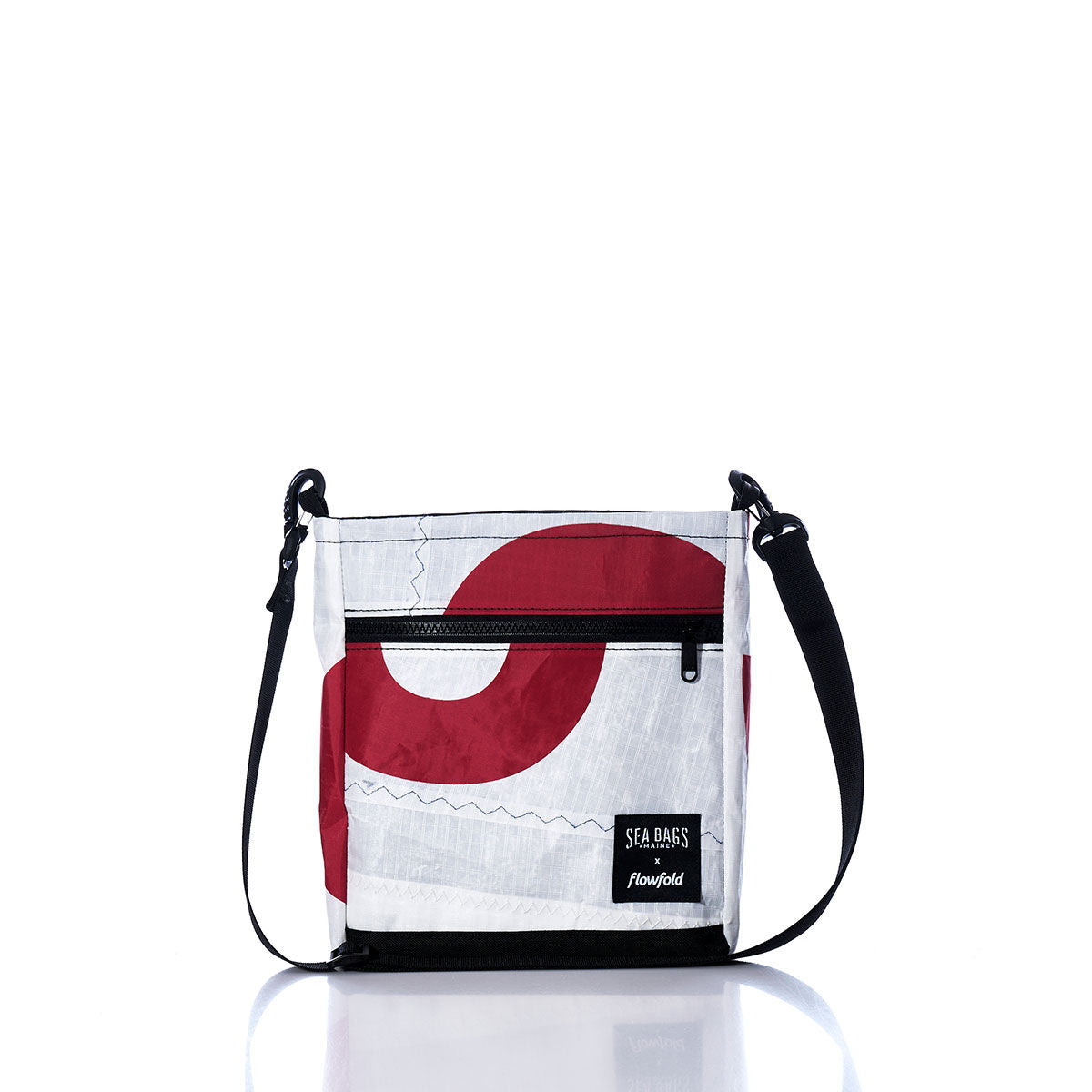 Vintage Red and White Small Voyager Crew Crossbody
