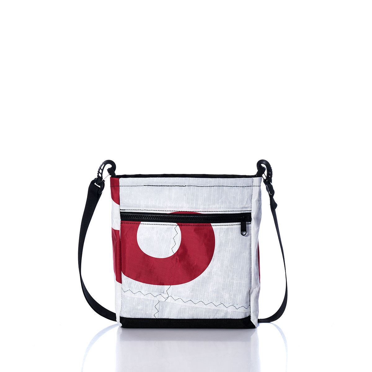 Vintage Red and White Small Voyager Crew Crossbody Alternate View