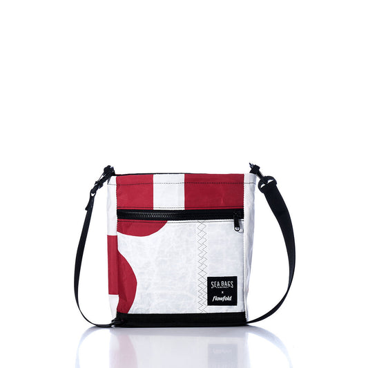Vintage Red and White Small Voyager Crew Crossbody
