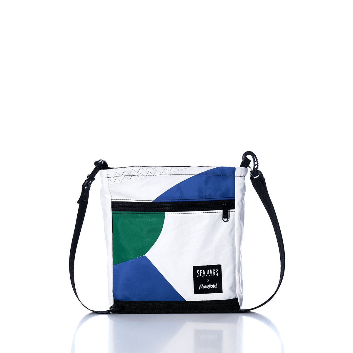 Vintage Green and Blue Small Voyager Crew Crossbody