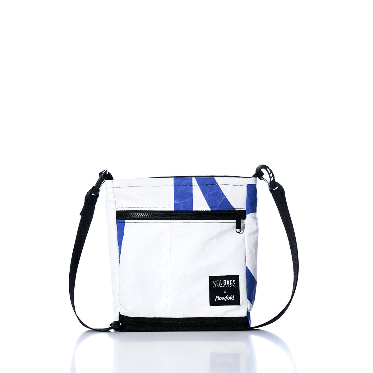 Vintage Blue and White Small Voyager Crew Crossbody