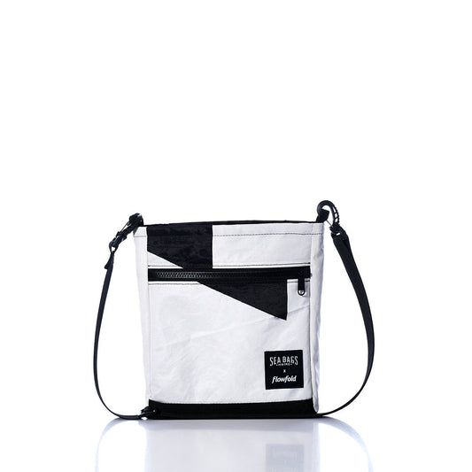 Vintage Black and White Small Voyager Crew Crossbody