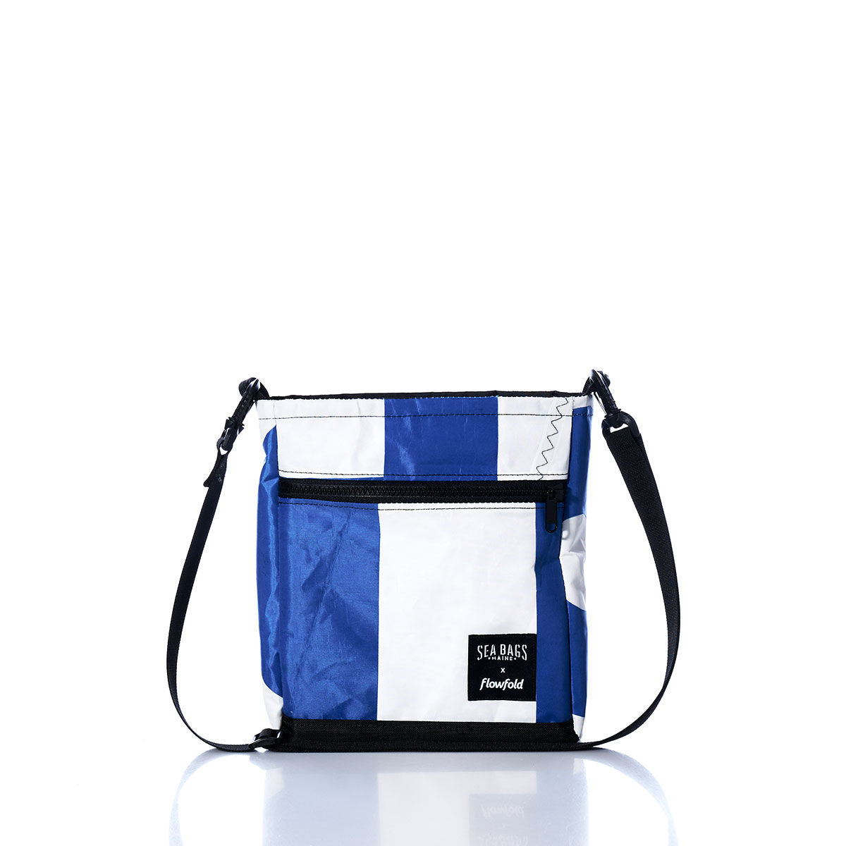 Vintage Blue and White Small Voyager Crew Crossbody
