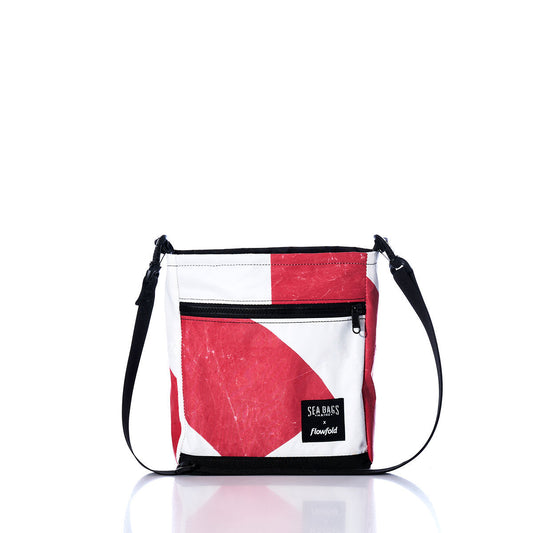 Vintage Red and White Small Voyager Crew Crossbody
