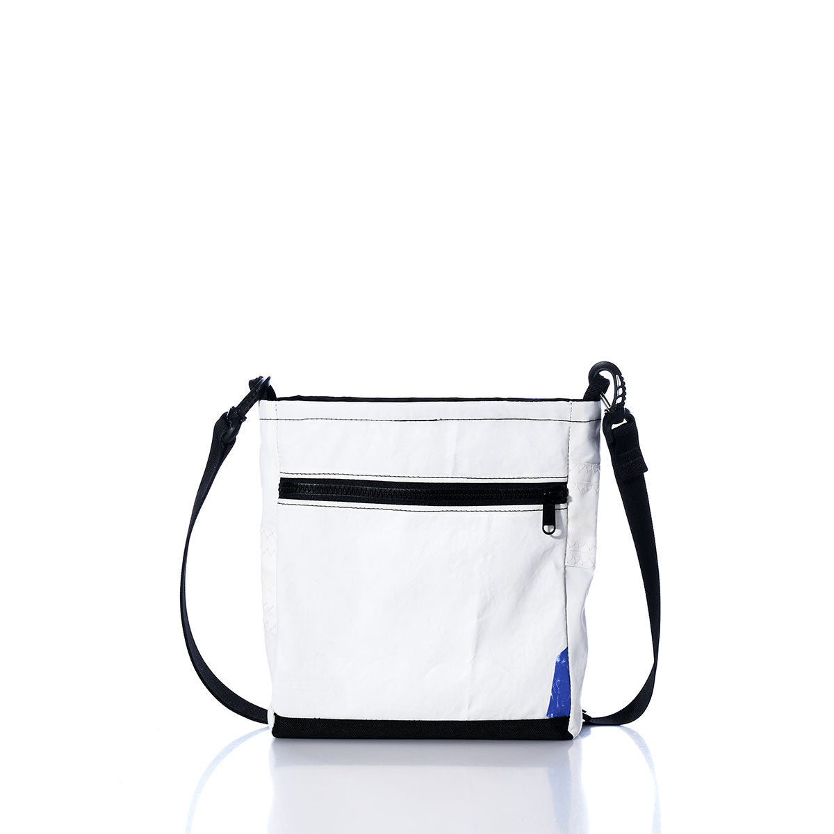 Vintage Blue and White Small Voyager Crew Crossbody Alternate View