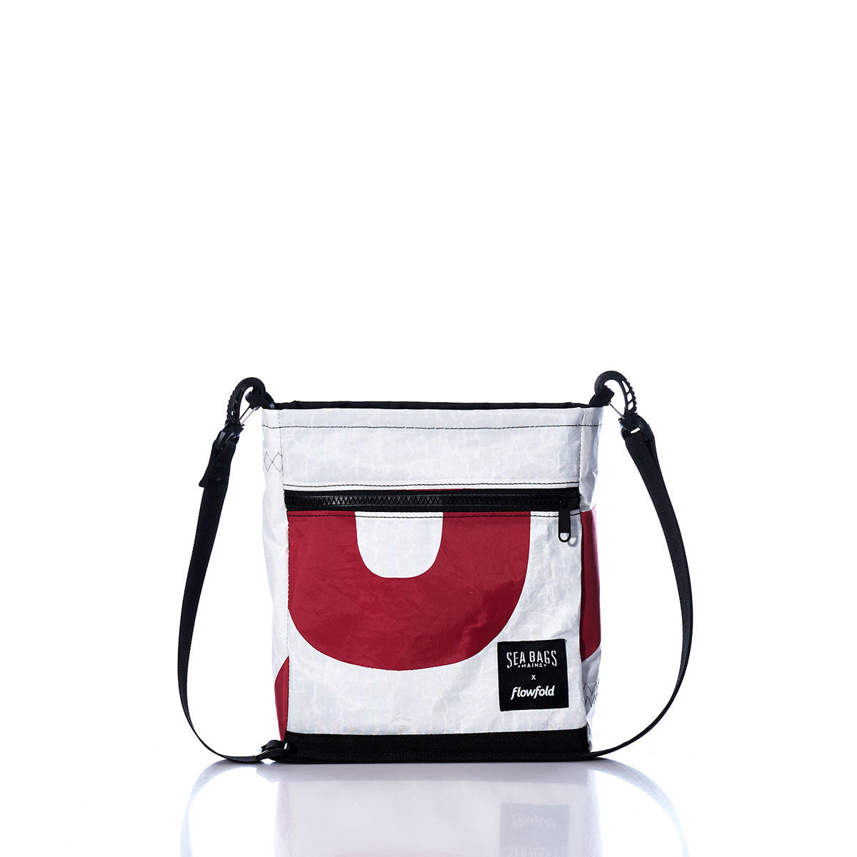 Vintage Red Numbers Small Voyager Crew Crossbody