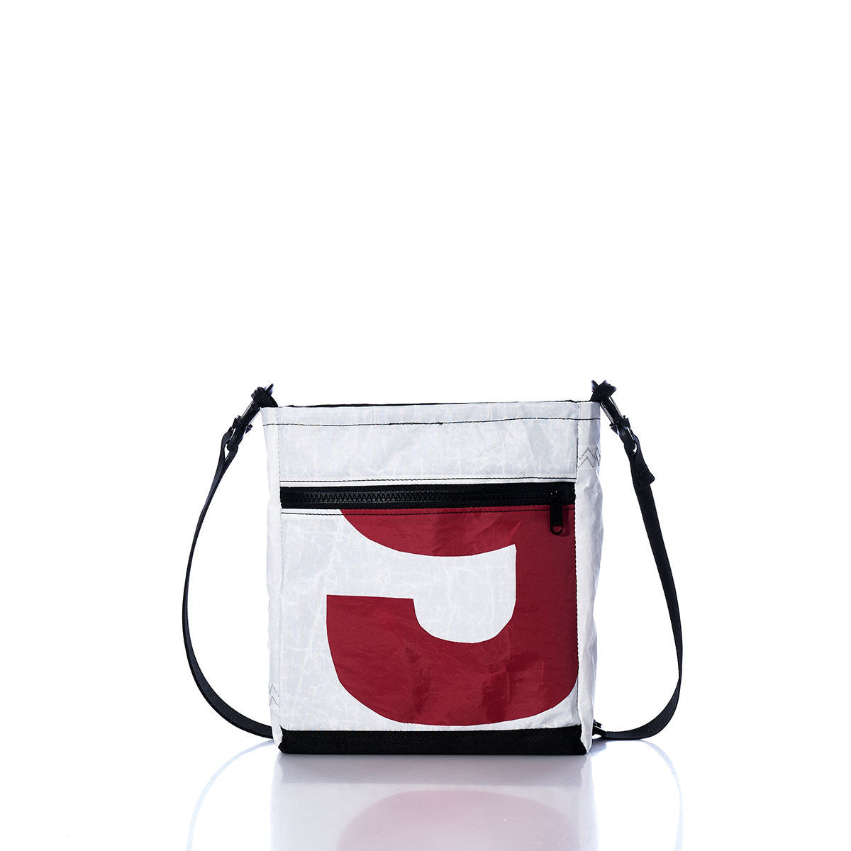 Vintage Red Numbers Small Voyager Crew Crossbody Alternate View