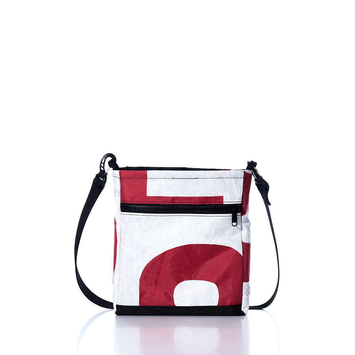 Vintage Red and White Small Voyager Crew Crossbody Alternate View