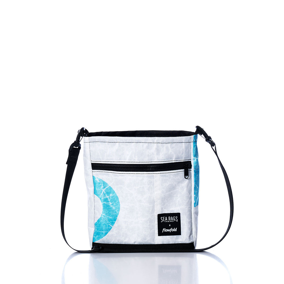 Vintage Blue and White Small Voyager Crew Crossbody