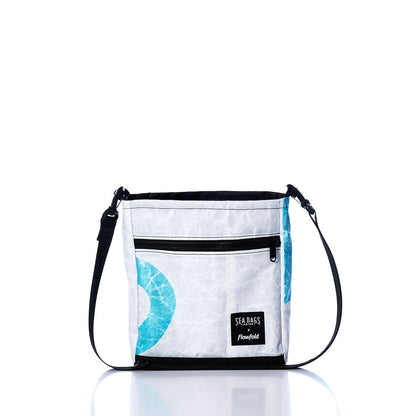 Vintage Blue and White Small Voyager Crew Crossbody