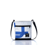 Vintage Blue and White Small Voyager Crew Crossbody