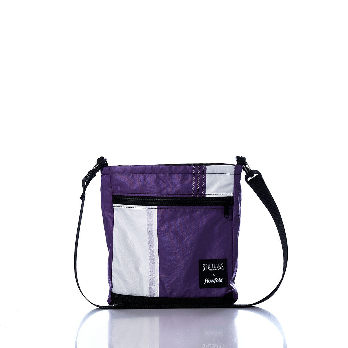 Vintage Purple and White Small Voyager Crew Crossbody