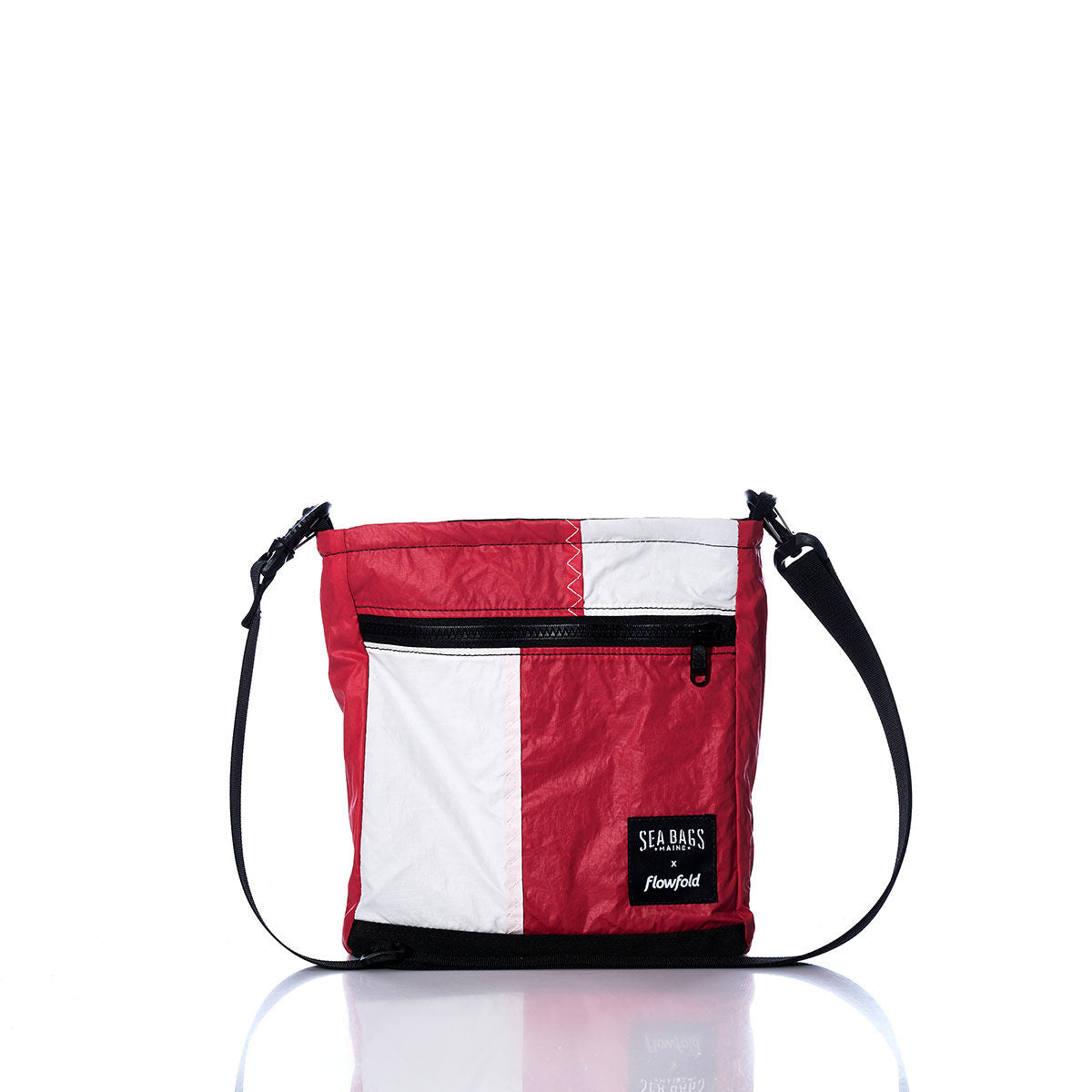 Vintage Red and White Small Voyager Crew Crossbody