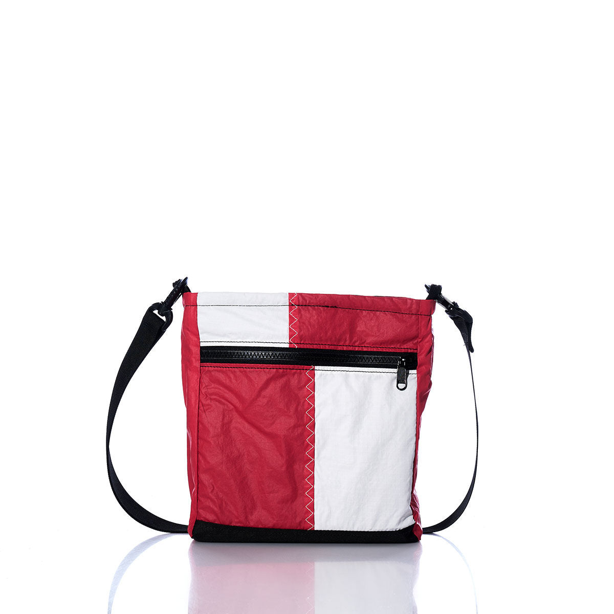 Vintage Red and White Small Voyager Crew Crossbody Alternate View