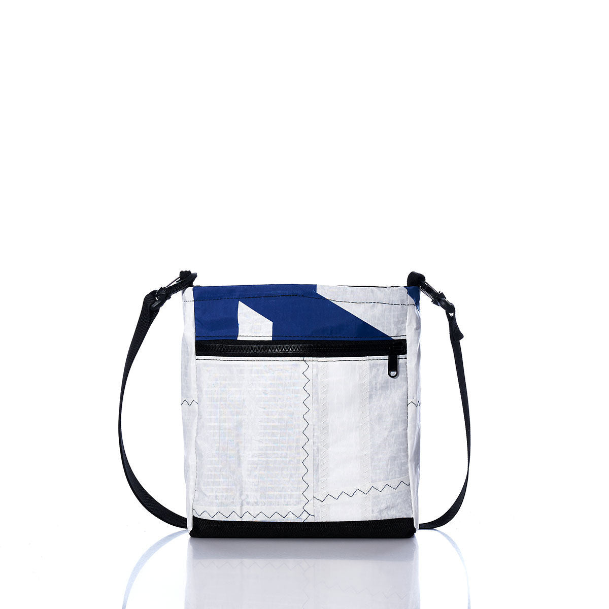 Vintage Blue and White Small Voyager Crew Crossbody Alternate View
