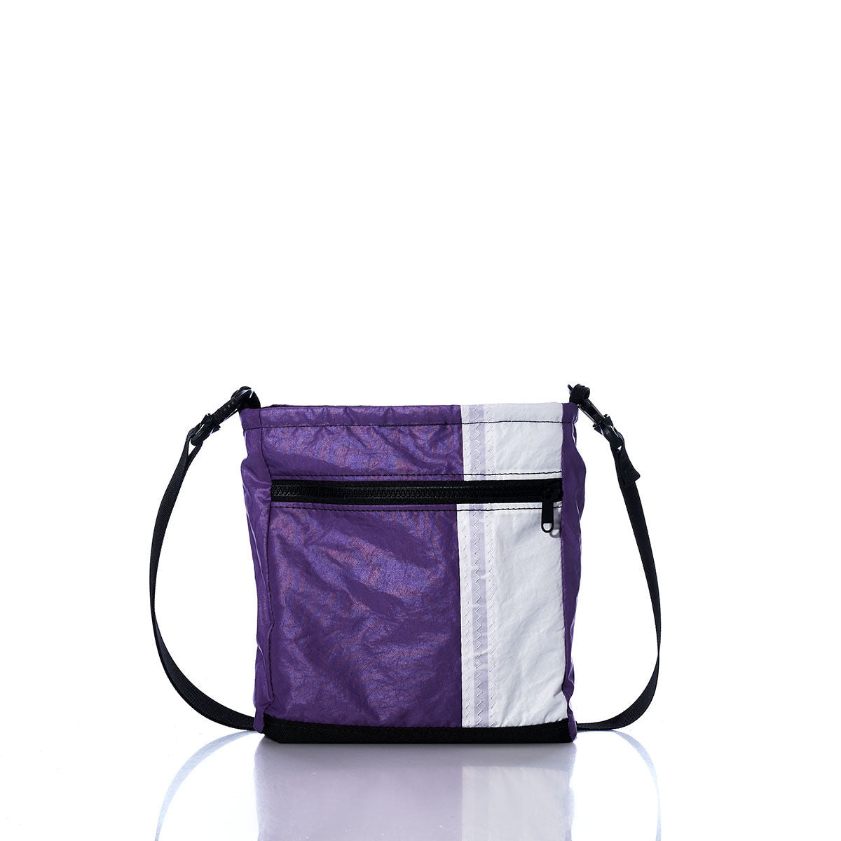 Vintage Purple and White Small Voyager Crew Crossbody Alternate View