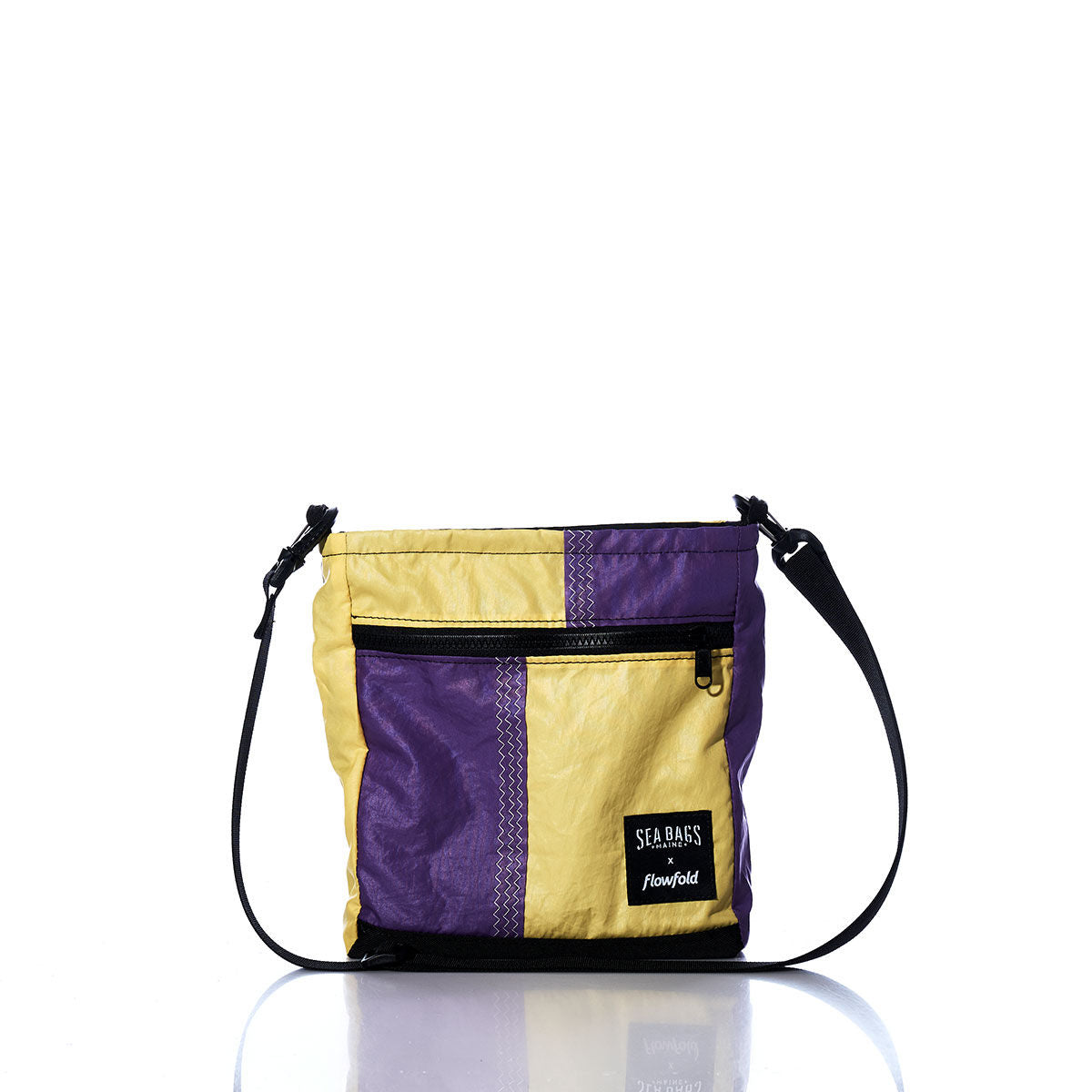 Vintage Purple and Yellow Small Voyager Crew Crossbody