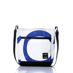 Vintage Blue Letters Medium Voyager Crew Crossbody