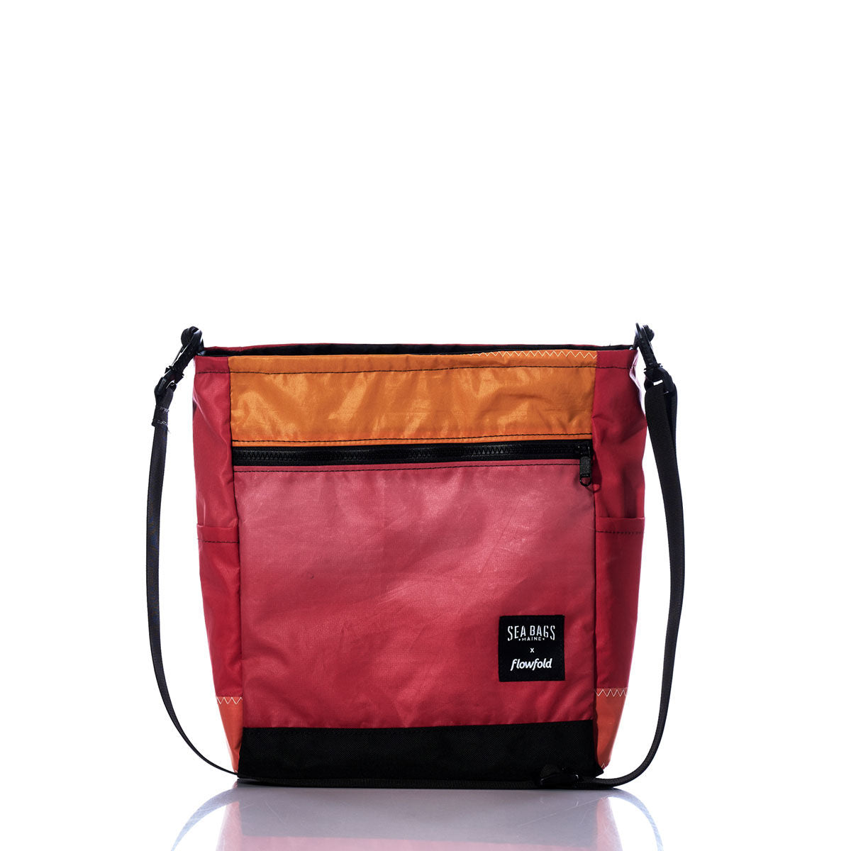 Vintage Red and Orange Medium Voyager Crew Crossbody