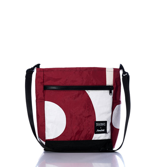Vintage Red and White Medium Voyager Crew Crossbody