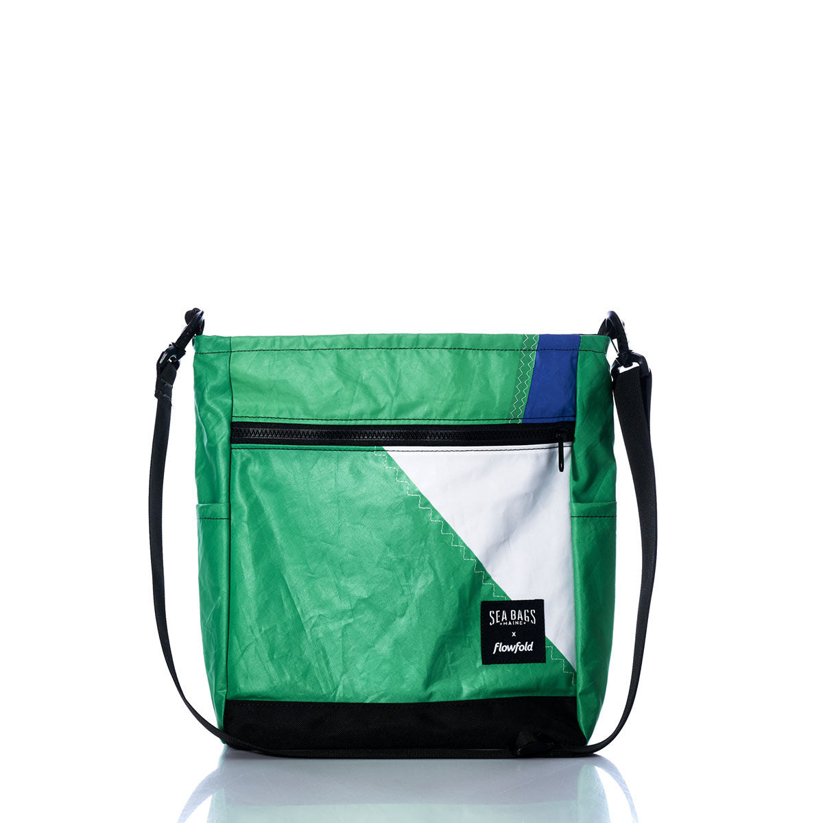 Vintage Green and Blue Medium Voyager Crew Crossbody