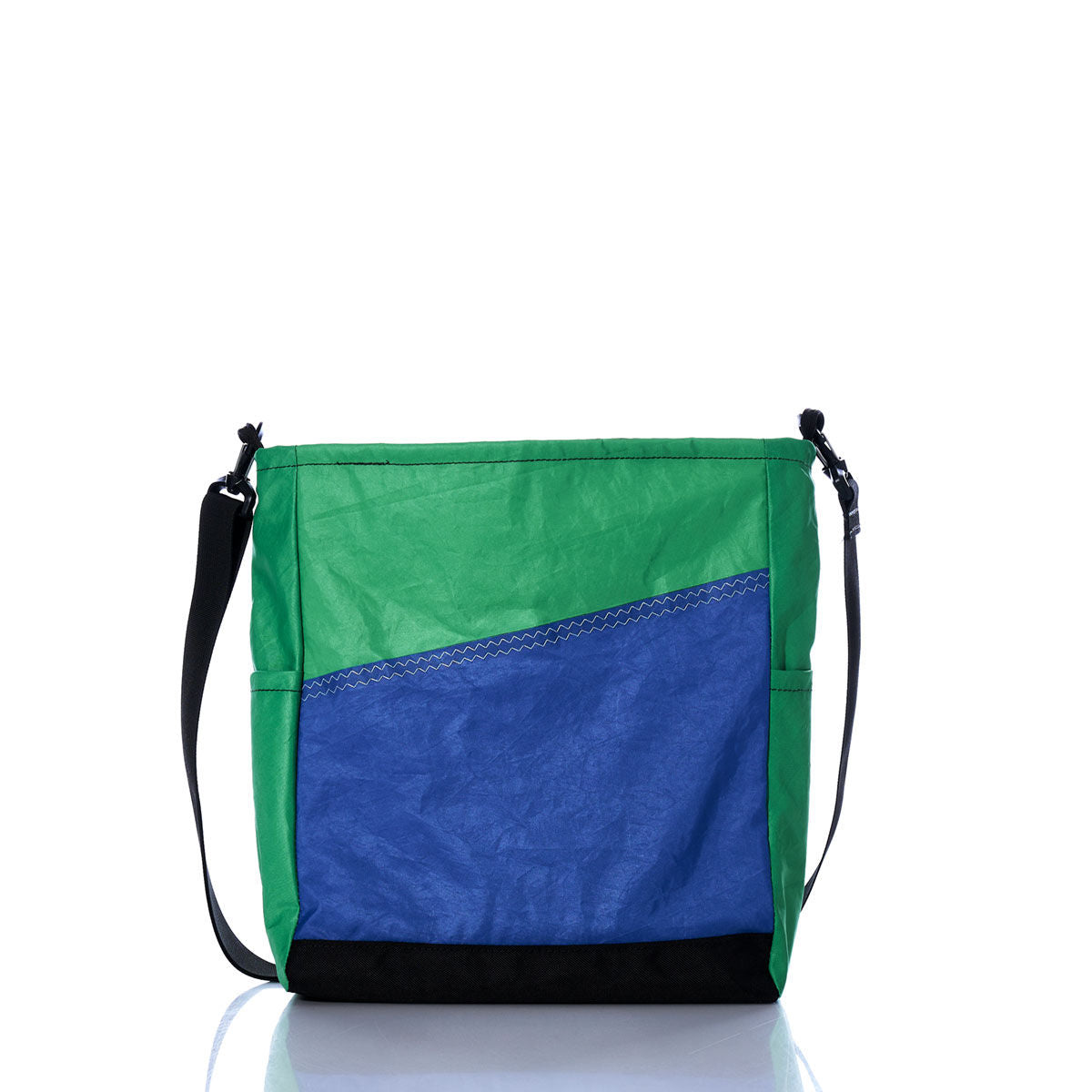 Vintage Green and Blue Medium Voyager Crew Crossbody Alternate View