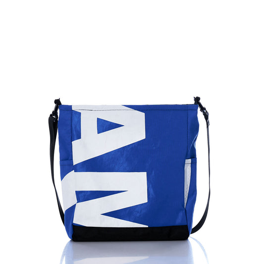 Vintage Blue Letters Medium Voyager Crew Crossbody Alternate View