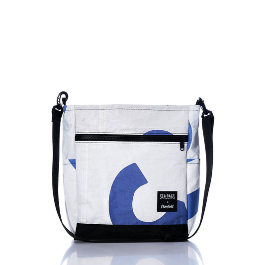 Vintage Blue Numbers Medium Voyager Crew Crossbody