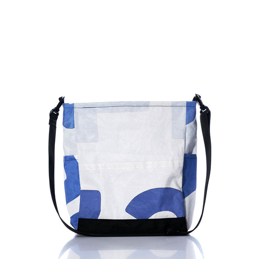 Vintage Blue Numbers Medium Voyager Crew Crossbody Alternate View