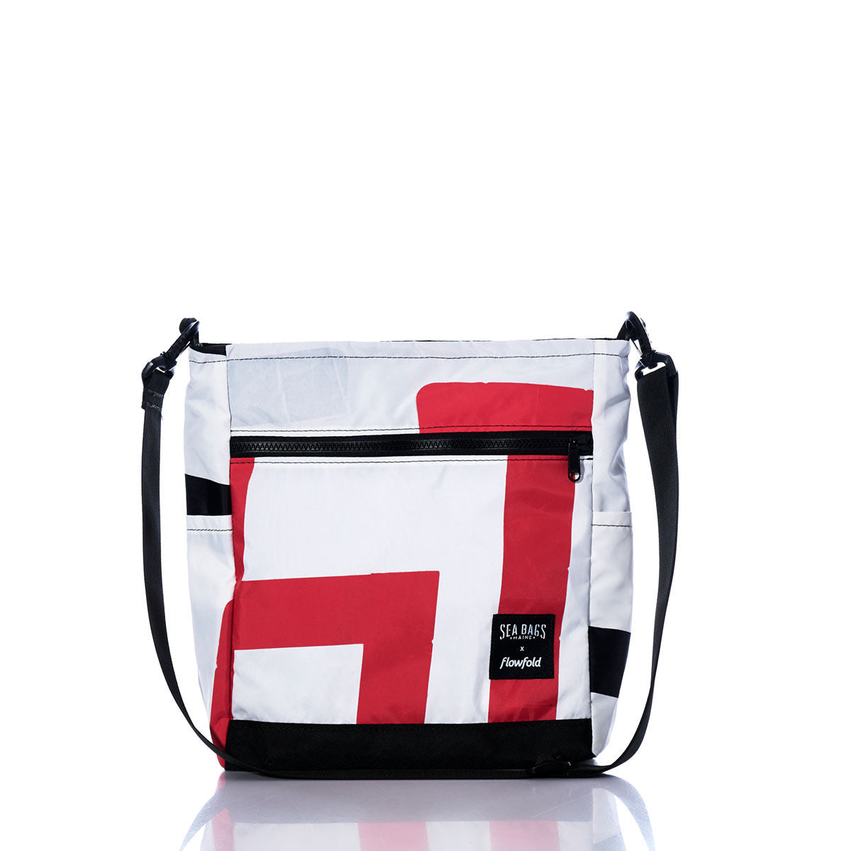 Vintage Red and Black Medium Voyager Crew Crossbody
