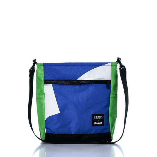 Vintage Blue and Green Medium Voyager Crew Crossbody