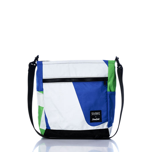 Vintage Blue and Green Medium Voyager Crew Crossbody