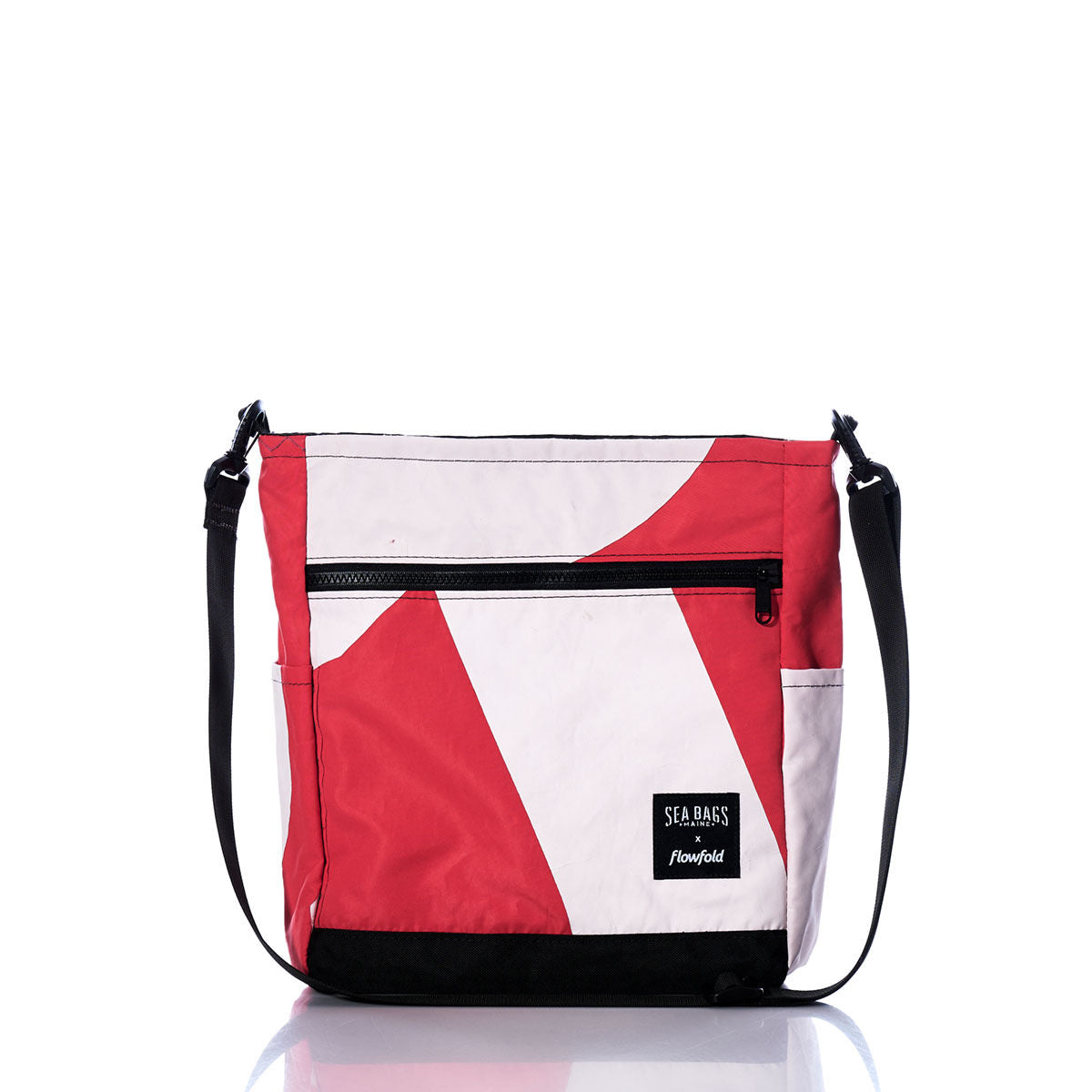 Vintage Red and White Medium Voyager Crew Crossbody