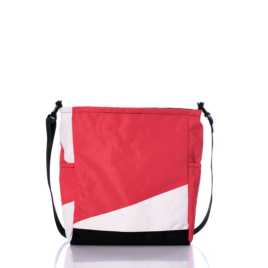 Vintage Red and White Medium Voyager Crew Crossbody Alternate View