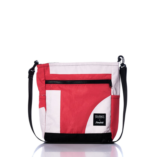 Vintage Red and White Medium Voyager Crew Crossbody