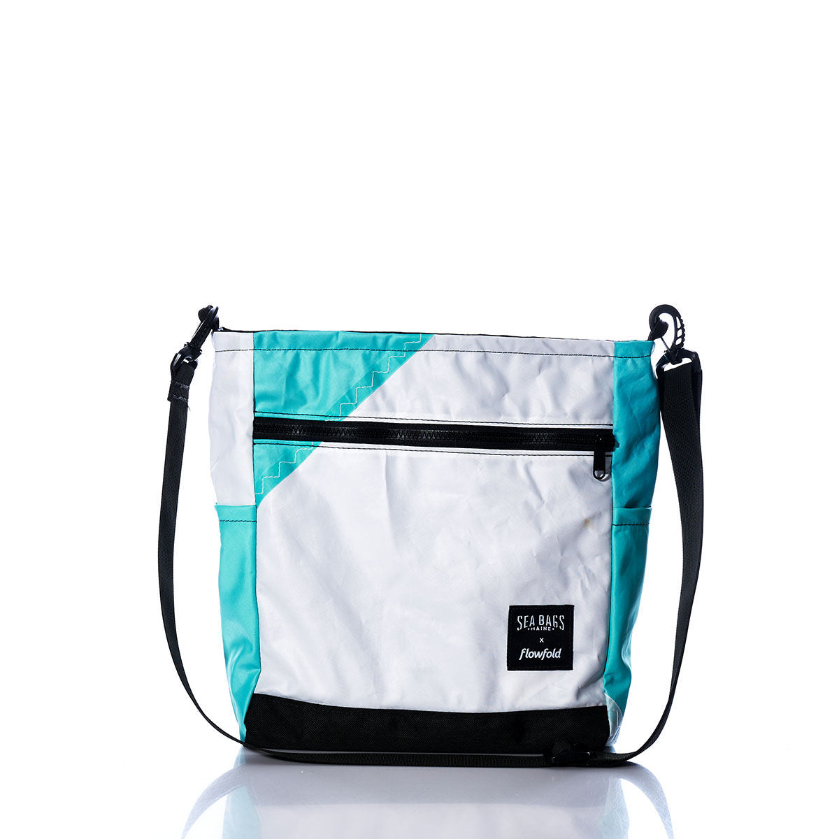 Vintage Teal and Purple Medium Voyager Crew Crossbody
