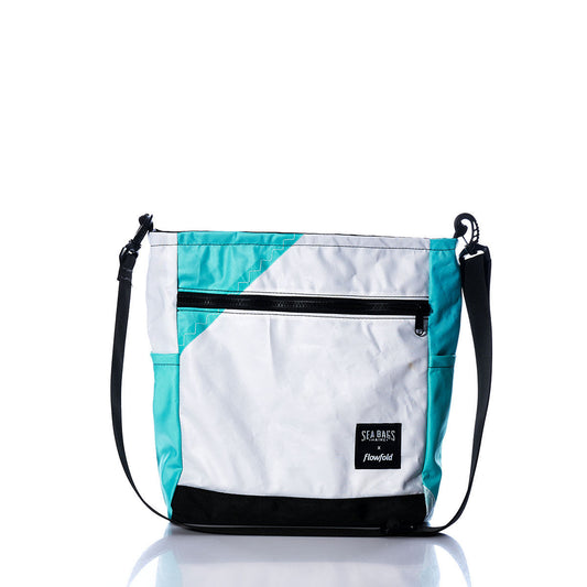 Vintage Teal and Purple Medium Voyager Crew Crossbody