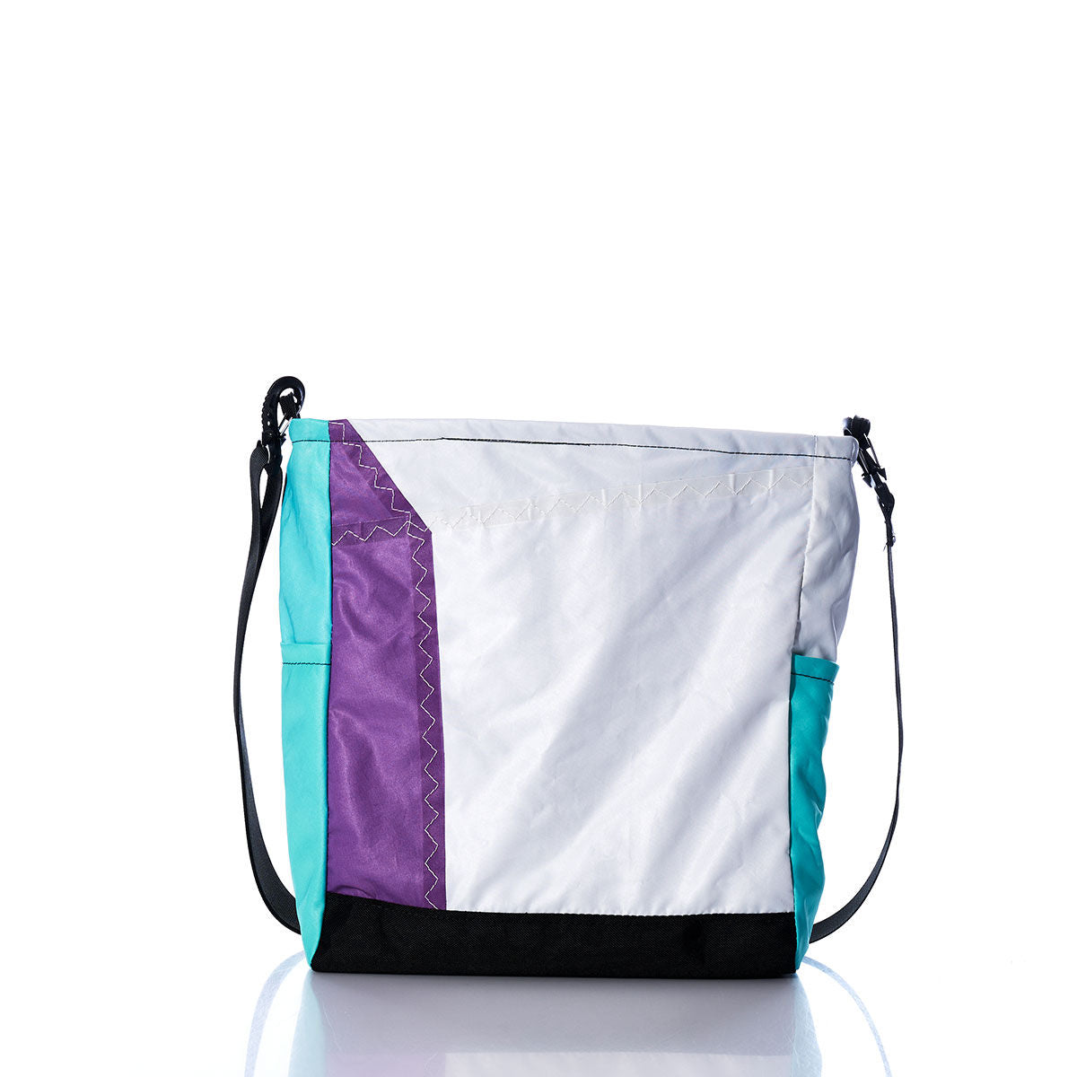 Vintage Teal and Purple Medium Voyager Crew Crossbody Alternate View